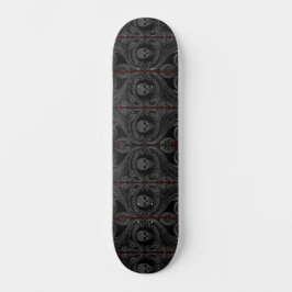 Gothic Grijze Ornament met schedel Persoonlijk Skateboard