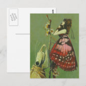 Gothic Grim Moth Lady Briefkaart (Voorkant / Achterkant)