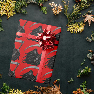 Gothic Grim Reaper met Scythe Cadeaupapier