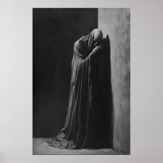 Gothic Grim Reaper Wall Art Dark Academia Poster