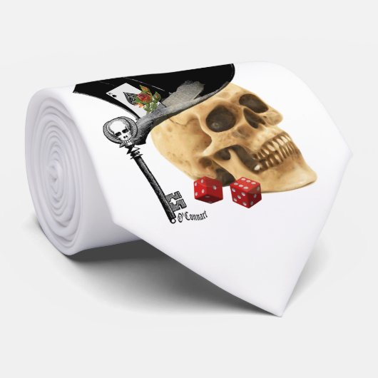 Gothic groomsman bachelor of bruiloft stropdas (Opgerold)