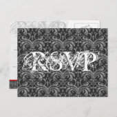 Gothic Grunge All Occasion RSVP Response Uitnodiging Briefkaart (Voorkant / Achterkant)