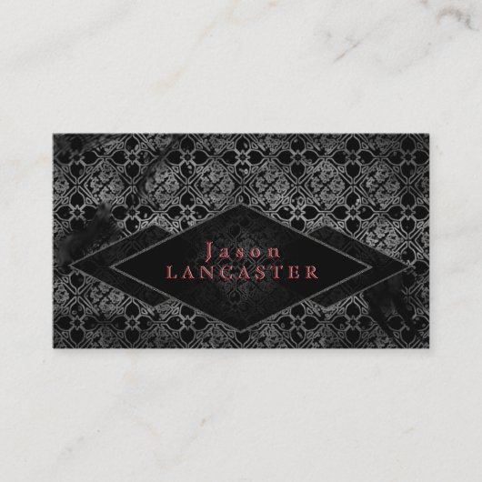  gothic Grunge Business Card-sjabloon Visitekaartje (Voorkant)