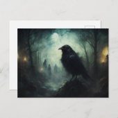 Gothic Grunge Crows Briefkaart (Voorkant / Achterkant)