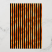 Gothic Grunge Floral Wedding Folie Uitnodiging (Achterkant)