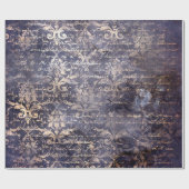 Gothic Grunge Indigo  Cadeaupapier (Vlak)