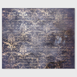 Gothic Grunge Indigo  Cadeaupapier
