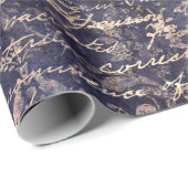 Gothic Grunge Indigo  Cadeaupapier (Rol Hoek)