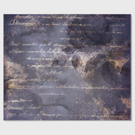 Gothic Grunge Indigo Cadeaupapier