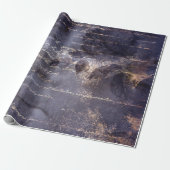 Gothic Grunge Indigo Cadeaupapier (Uitgerold)