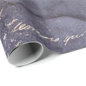 Gothic Grunge Indigo Cadeaupapier (Rol Hoek)