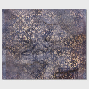 Gothic Grunge Indigo Cadeaupapier