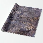 Gothic Grunge Indigo  Cadeaupapier (Uitgerold)