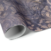 Gothic Grunge Indigo  Cadeaupapier (Rol Hoek)