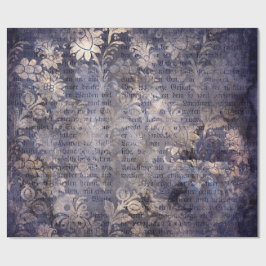 Gothic Grunge Indigo  Cadeaupapier