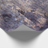 Gothic Grunge Indigo Cadeaupapier (Hoek)