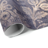 Gothic Grunge Indigo Cadeaupapier (Rol Hoek)