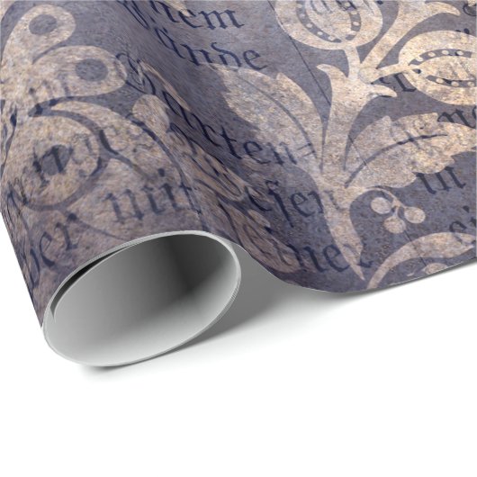 Gothic Grunge Indigo  Cadeaupapier (Rol Hoek)