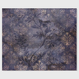 Gothic Grunge Indigo Cadeaupapier