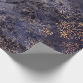 Gothic Grunge Indigo  Cadeaupapier (Hoek)