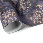 Gothic Grunge Indigo  Cadeaupapier (Rol Hoek)