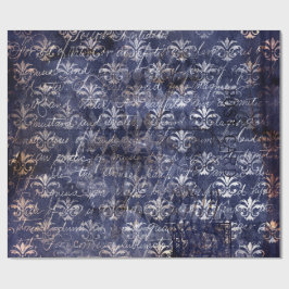 Gothic Grunge Indigo Cadeaupapier