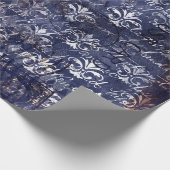 Gothic Grunge Indigo Cadeaupapier (Hoek)