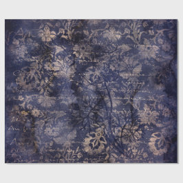 Gothic Grunge Indigo  Cadeaupapier