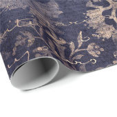 Gothic Grunge Indigo  Cadeaupapier (Rol Hoek)