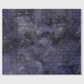 Gothic Grunge Indigo  Cadeaupapier (Vlak)