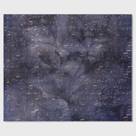 Gothic Grunge Indigo  Cadeaupapier
