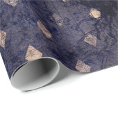 Gothic Grunge Indigo Cadeaupapier (Rol Hoek)