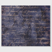 Gothic Grunge Indigo  Cadeaupapier (Vlak)