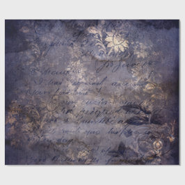 Gothic Grunge Indigo Cadeaupapier