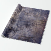 Gothic Grunge Indigo  Cadeaupapier (Uitgerold)