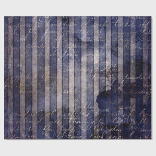 Gothic Grunge Indigo Cadeaupapier