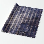 Gothic Grunge Indigo  Cadeaupapier (Uitgerold)