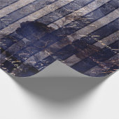 Gothic Grunge Indigo  Cadeaupapier (Hoek)