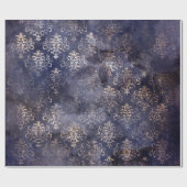 Gothic Grunge Indigo Cadeaupapier (Vlak)