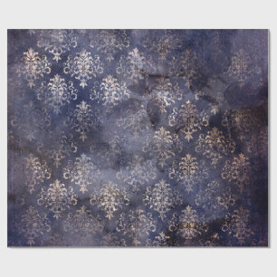 Gothic Grunge Indigo  Cadeaupapier