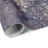 Gothic Grunge Indigo Cadeaupapier (Rol Hoek)