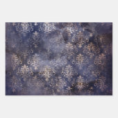 Gothic Grunge Indigo  Inpakpapier Vel (Voorkant 2)