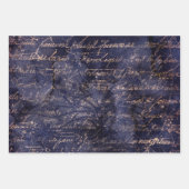 Gothic Grunge Indigo  Inpakpapier Vel (Voorkant)
