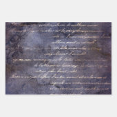 Gothic Grunge Indigo  Inpakpapier Vel (Voorkant)