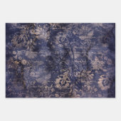 Gothic Grunge Indigo  Inpakpapier Vel (Voorkant 2)