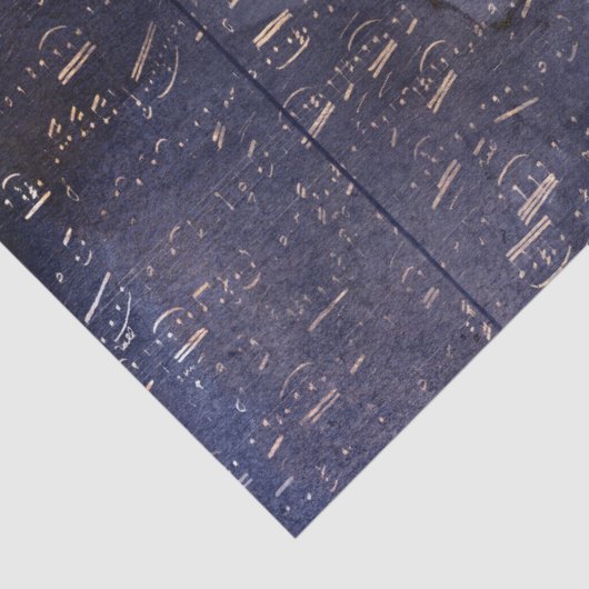 Gothic Grunge Indigo  Tissuepapier (Detail)