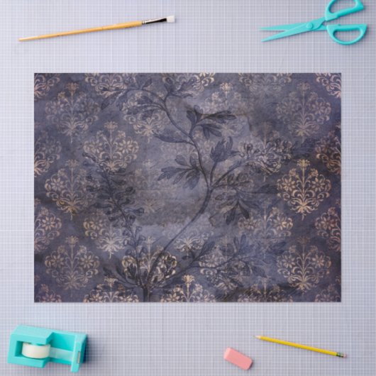 Gothic Grunge Indigo  Tissuepapier (Craft)