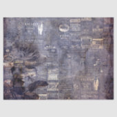 Gothic Grunge Indigo  Tissuepapier (Voorkant)