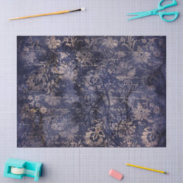 Gothic Grunge Indigo  Tissuepapier