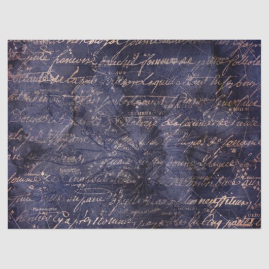 Gothic Grunge Indigo  Tissuepapier (Voorkant)